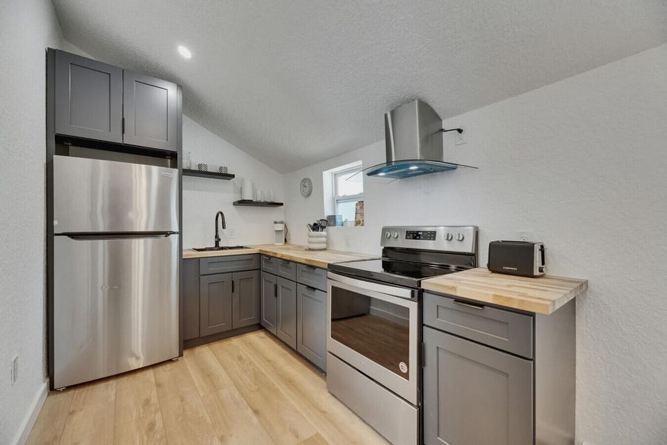 Fully Stocked Kitchen with Coffee Station