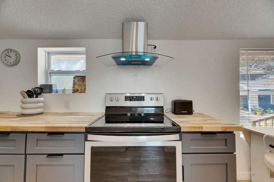 Fully Stocked Kitchen with Coffee Station