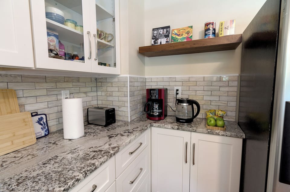 [KITCHEN] Coffee, tea, and a few other morning staples.