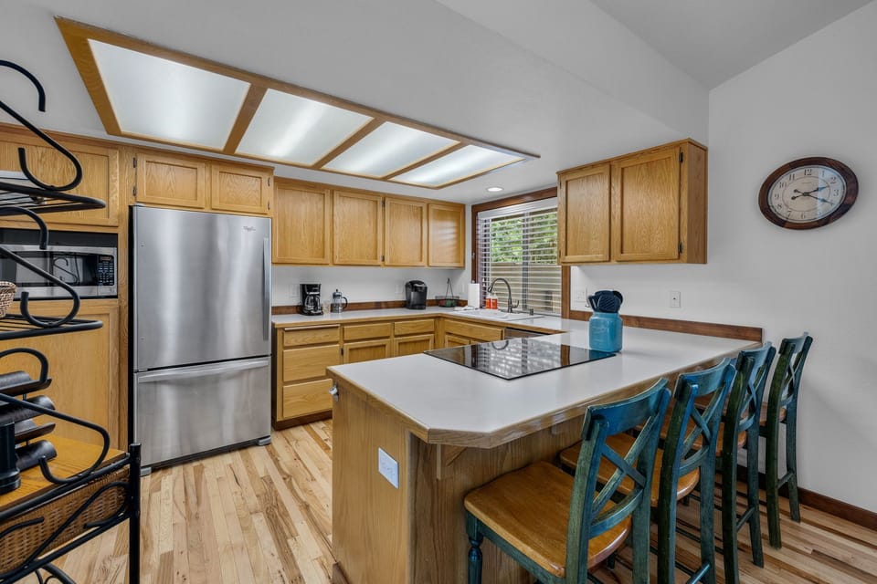 Whip up your favorite meals in this beautifully designed kitchen