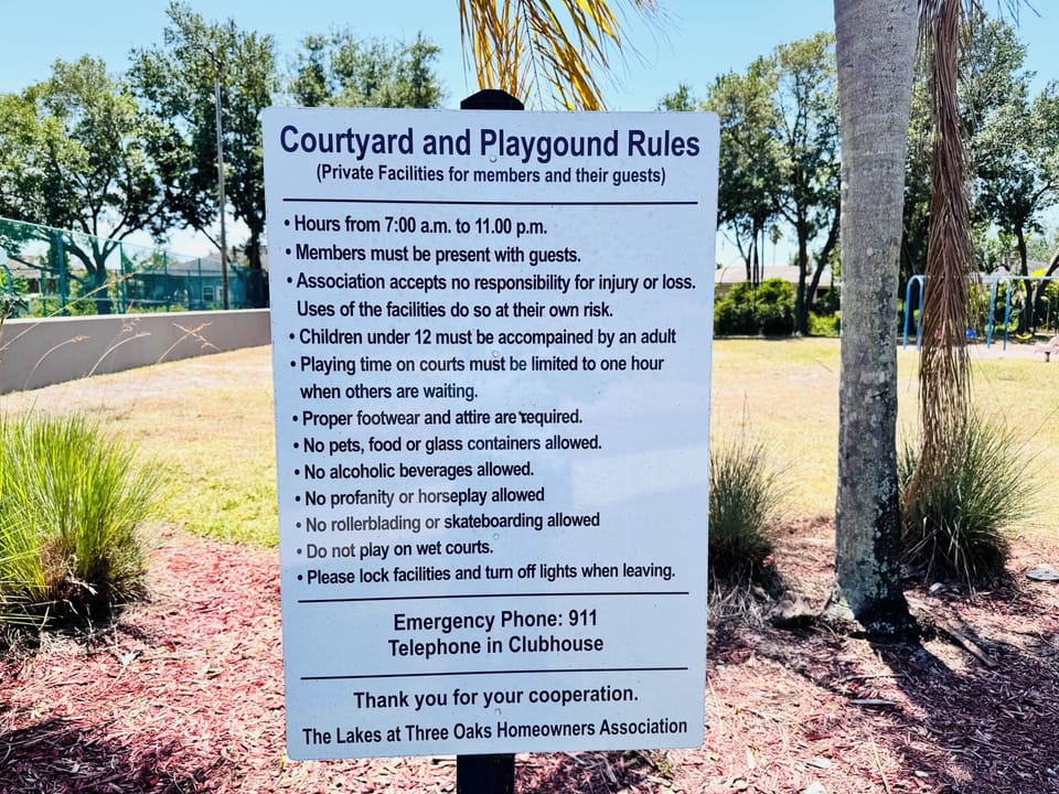 Community amenity rules