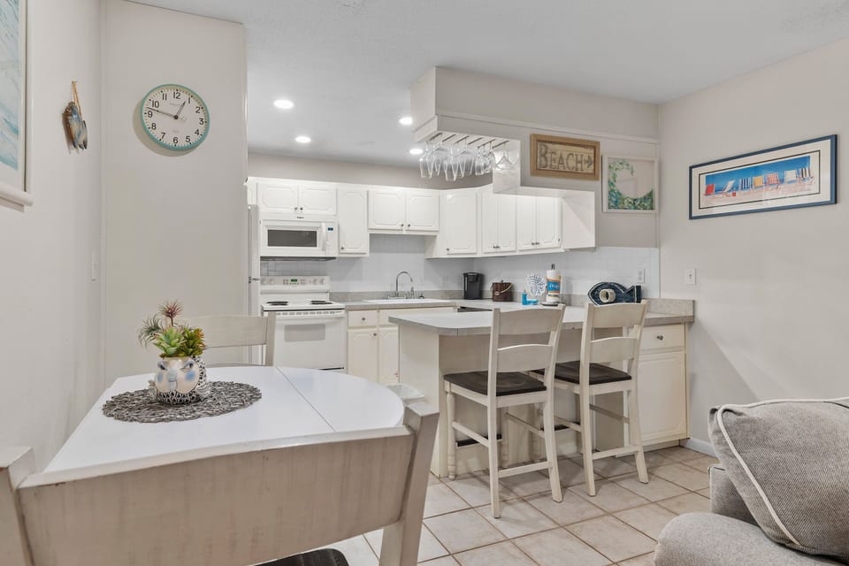 Dining and kitchen