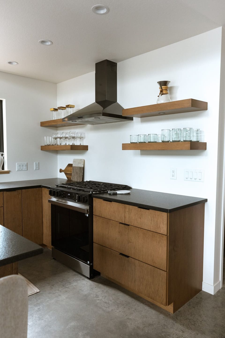 Fully stocked kitchen