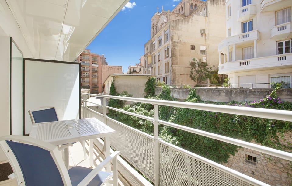 Take in the view from your private balcony, complete with a café table — perfect for relaxed breakfasts or sunset drinks.