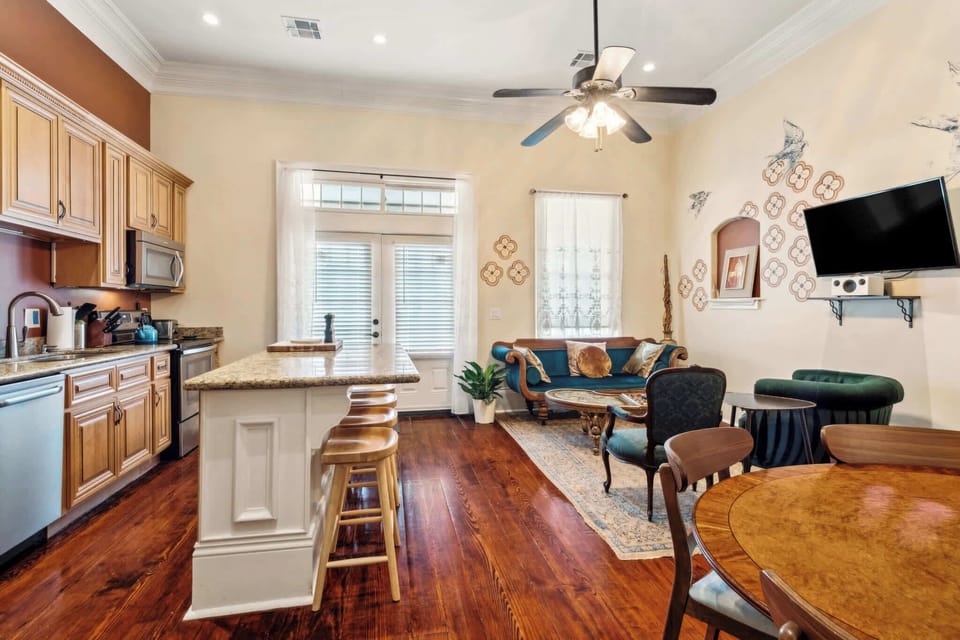 Open Layout-Kitchen, Dining and Living Area