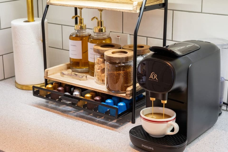 Coffee Station | Variety of flavours, syrups, tea, coffee, decaf