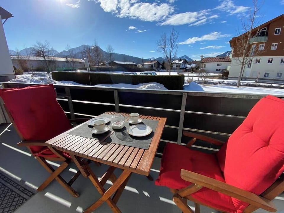 On the west balcony you can enjoy the sun after a hard day.