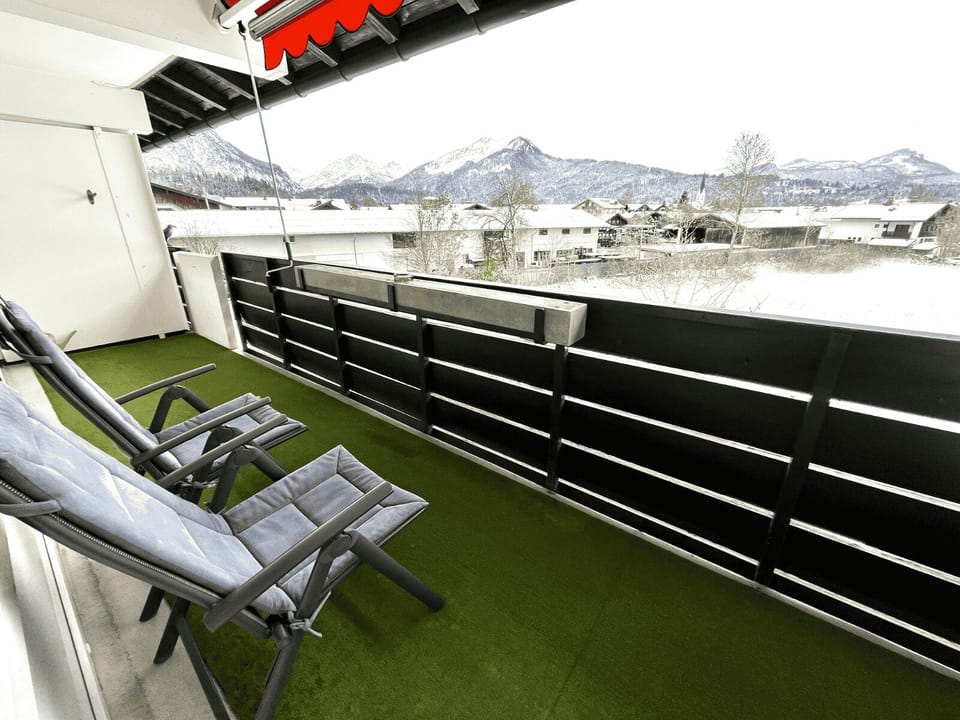 west-facing balcony with great views