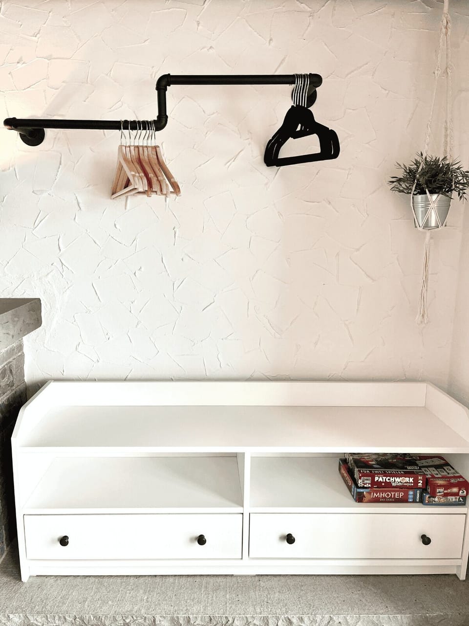 Dresser with games