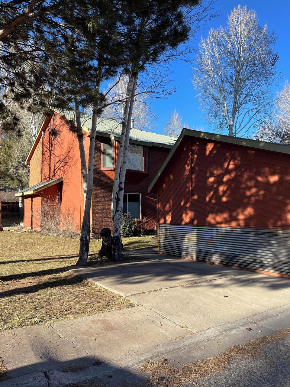 Outdoor view of the townhome