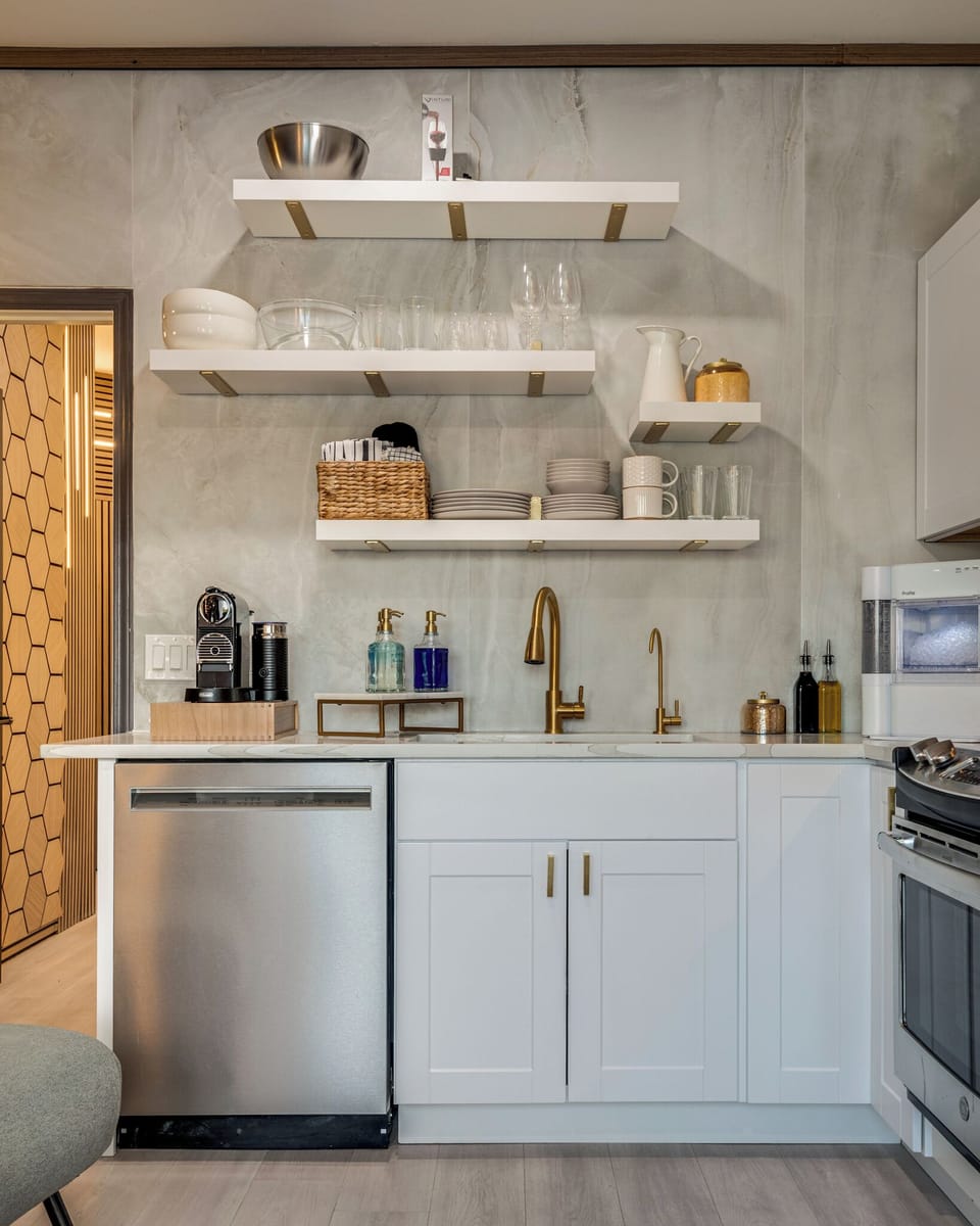Fully stocked kitchen