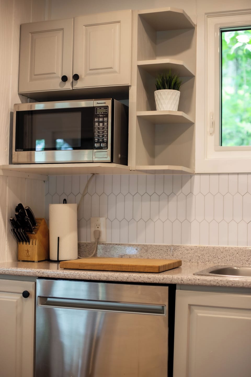 Our kitchen is stocked with everything you need to cook all of your meals.