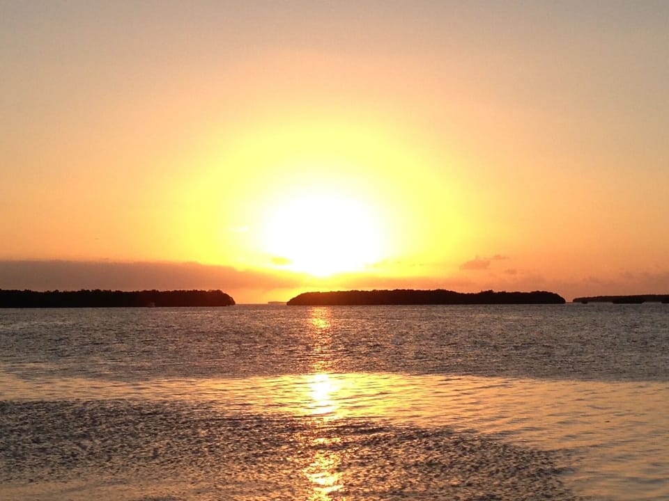 beautiful sunset at the public beach nearby