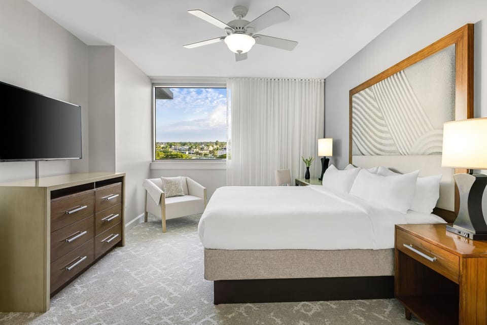Master bedroom with king bed