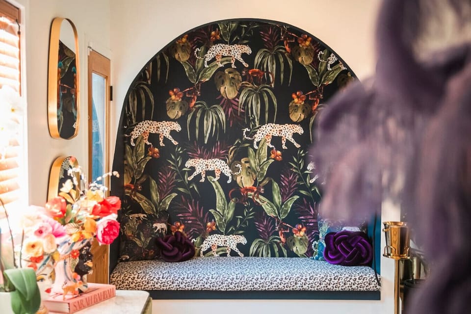 A visual feast in every room. Curated wall art and lively accents bring a burst of personality to every corner, turning the home into a vibrant and stylish retreat.