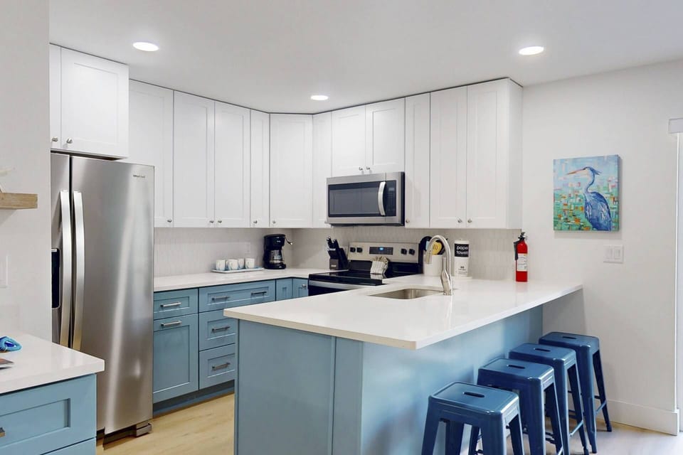 Brand-new, fully equipped kitchen designed for everything from quick snacks to gourmet meals