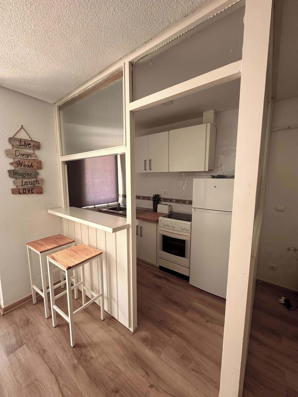Cocina con barra americana