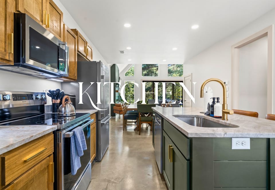 Modern appliances, warm wood tones, and a layout that makes cooking feel fun and easy.