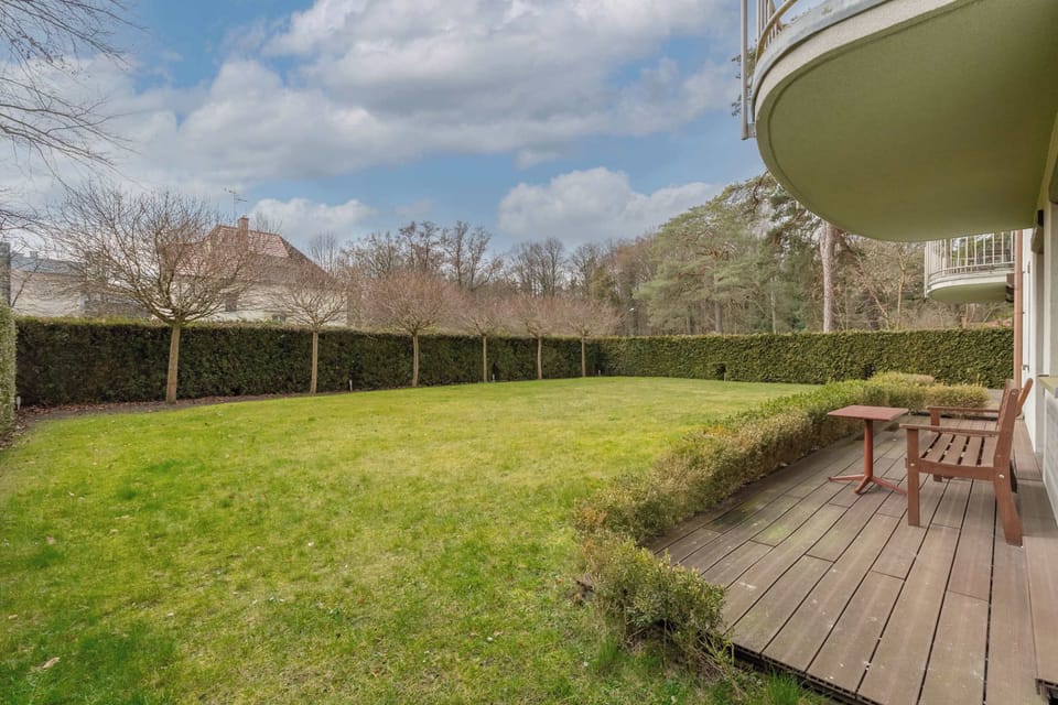 Shared patio and garden.