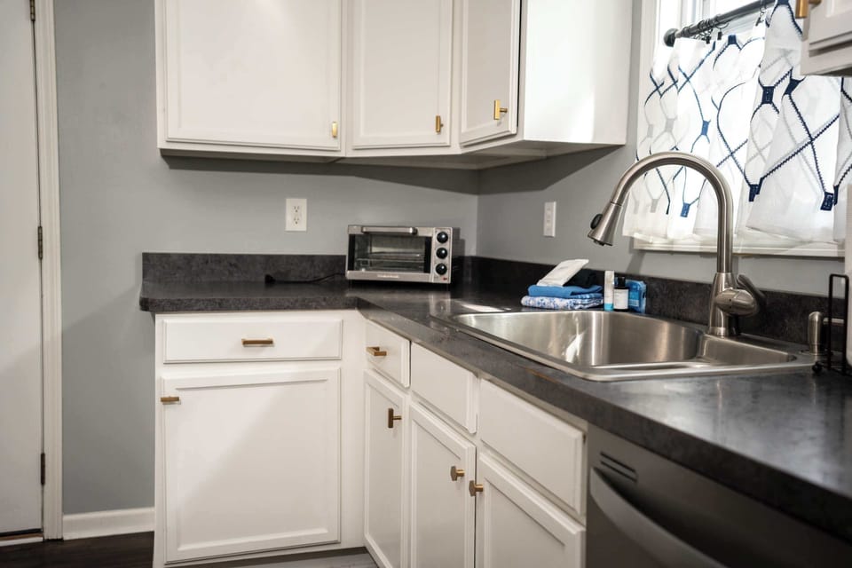 Fully stocked kitchen