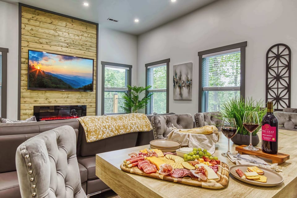 Host memorable meals in this open dining space with plush seating and open-concept layout, perfect for gathering with friends and family.