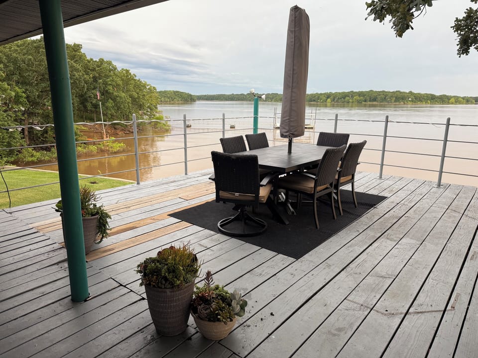 View from upper level patio