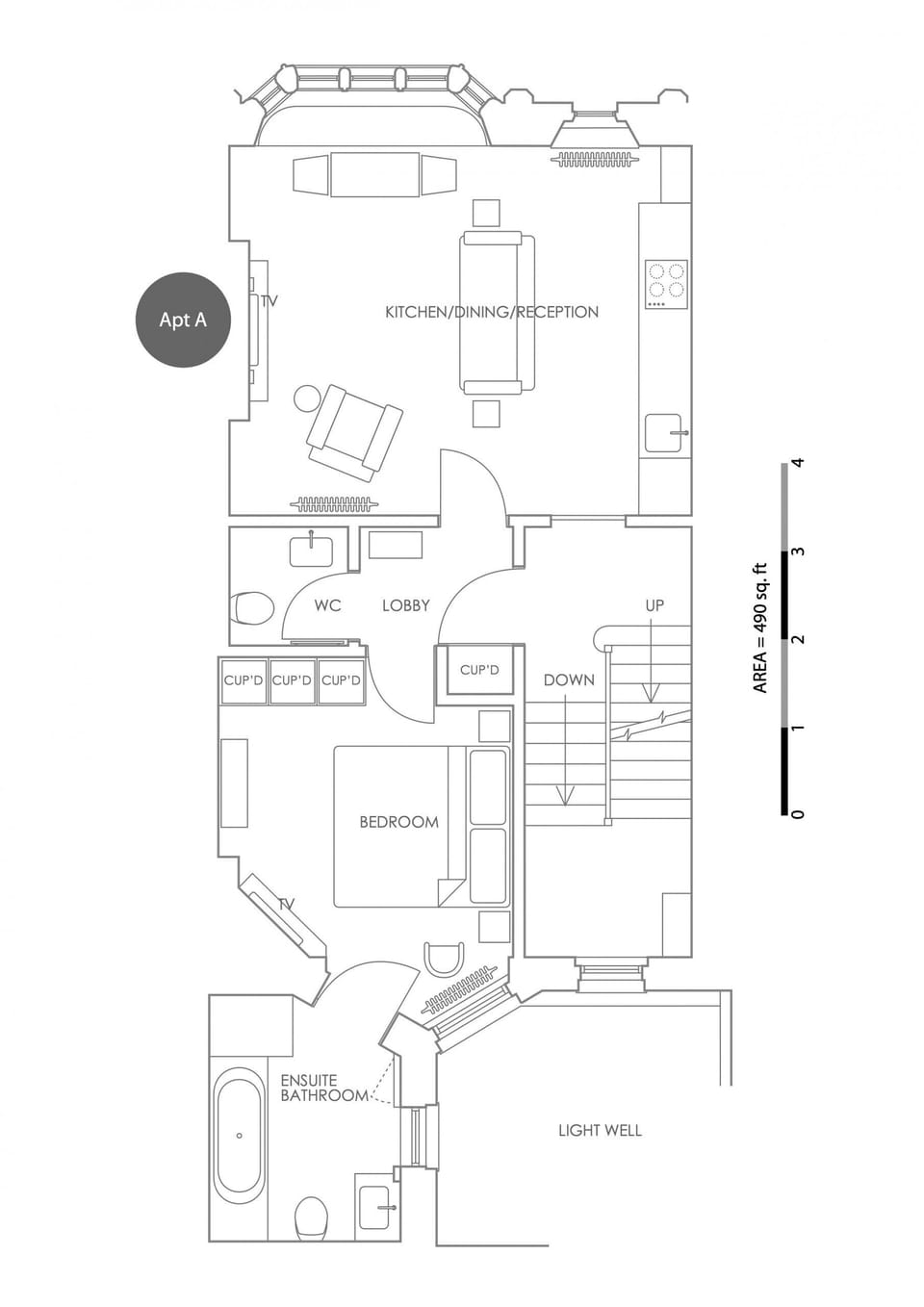 Full Flat A Floor Plan