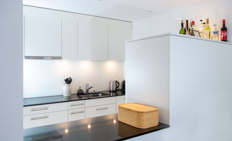 Open-plan kitchen