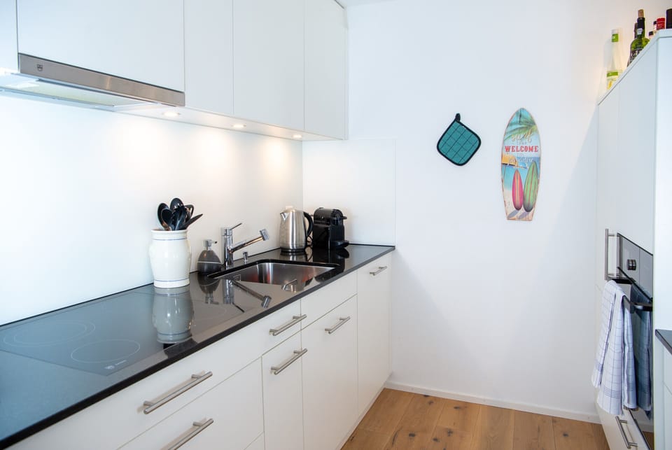 Open-plan kitchen