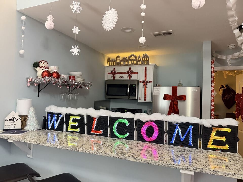 Welcome to our `Lite` and `Brite` Christmas Elf Home!