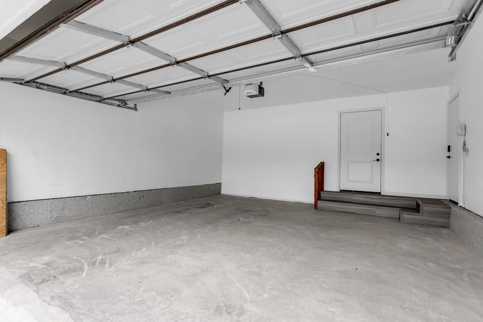 Two car garage.