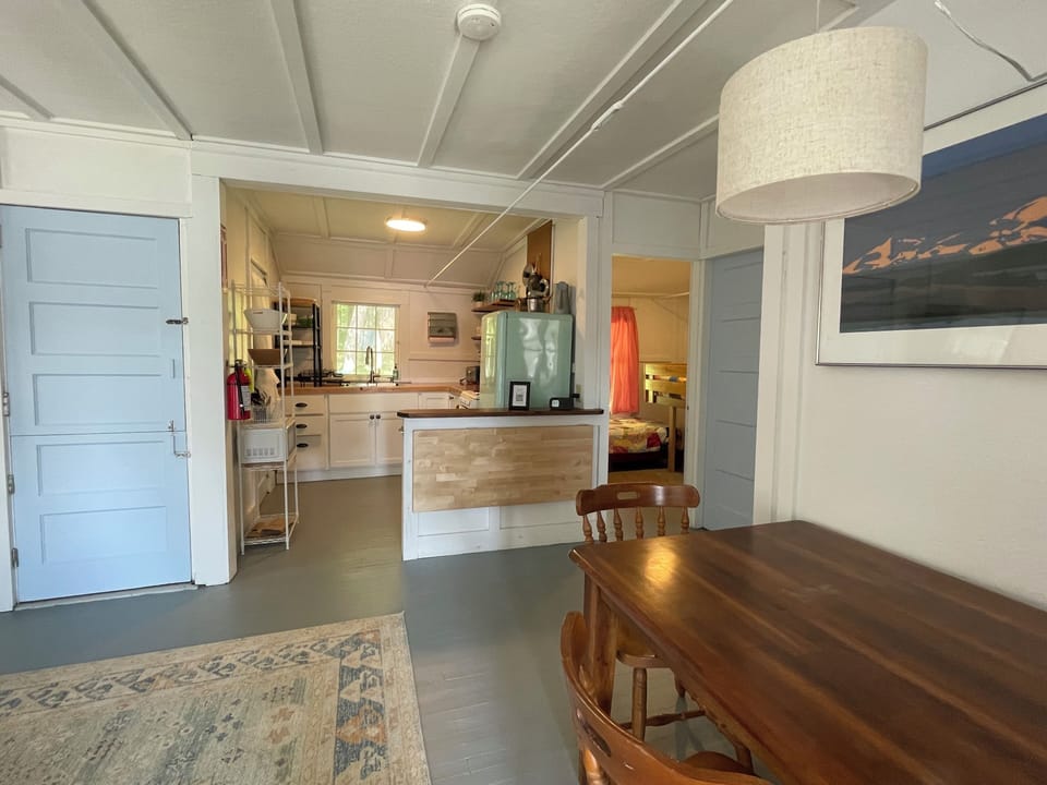Dining area and kitchen