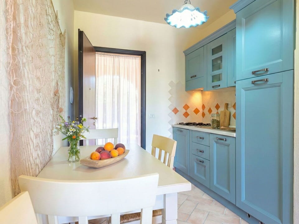 Furniture, Interior Design, Flooring, Lighting, Countertop, Floor, Kitchen, Room, Cabinetry, Home