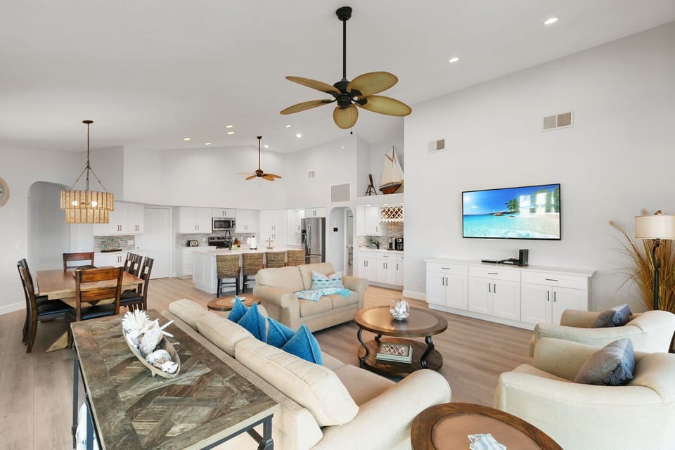 Living Room to Kitchen Great Room
