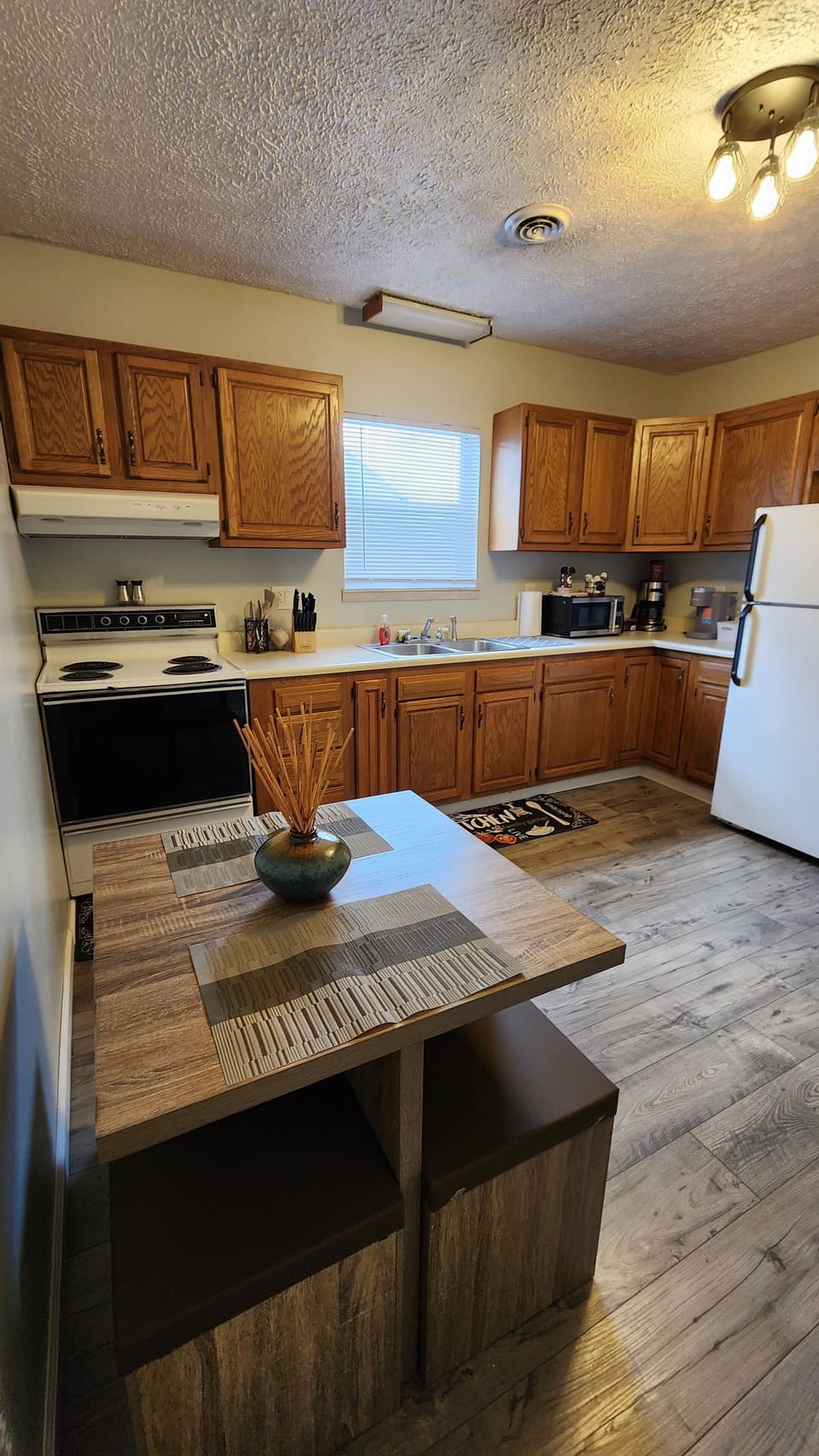 Spacious kitchen with ample cabinetry 