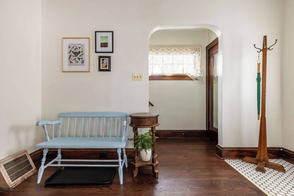 Take off your shoes comfortably in the front hall, hang your coat & stay awhile!