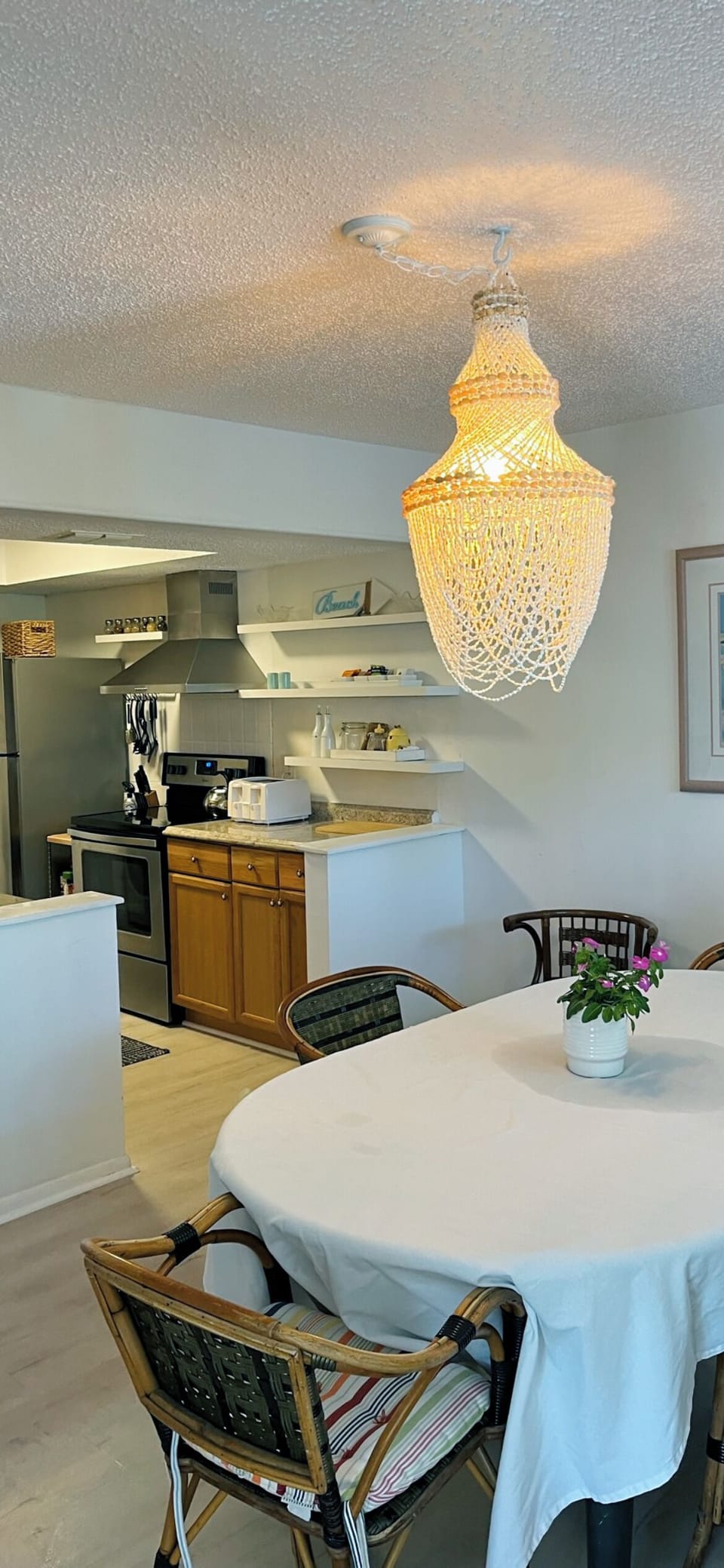 Dining room open to kitchen