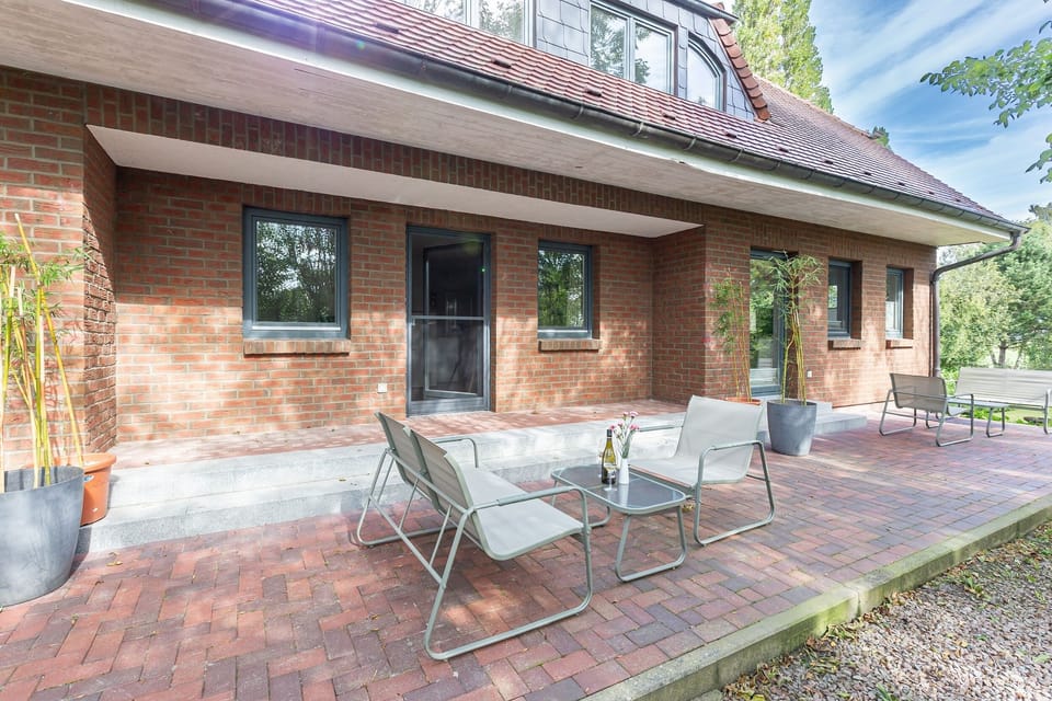 Inviting terrace with modern seating