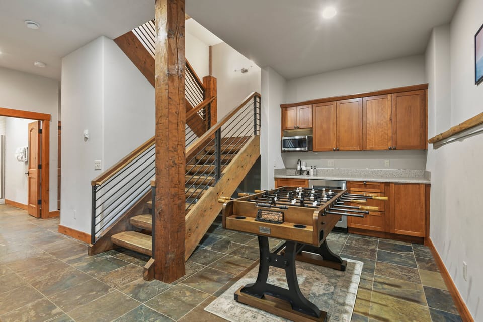 Foosball Table and Wet Bar