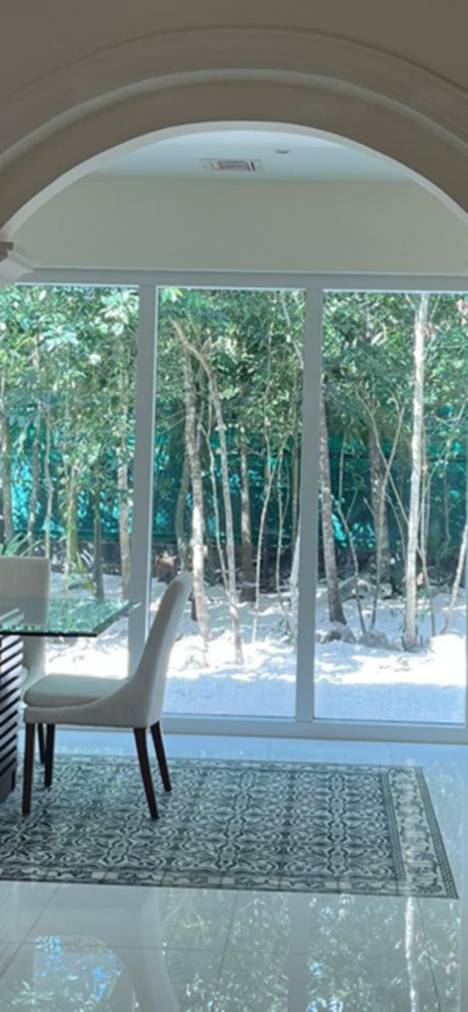 Very private back yard.