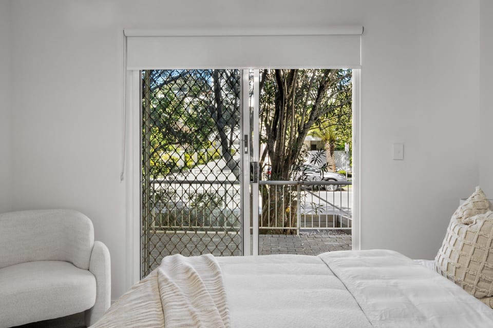 Bedroom with direct balcony access