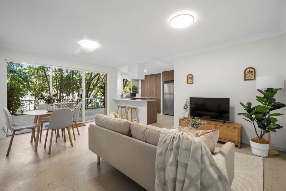 Open-plan living inside the apartment