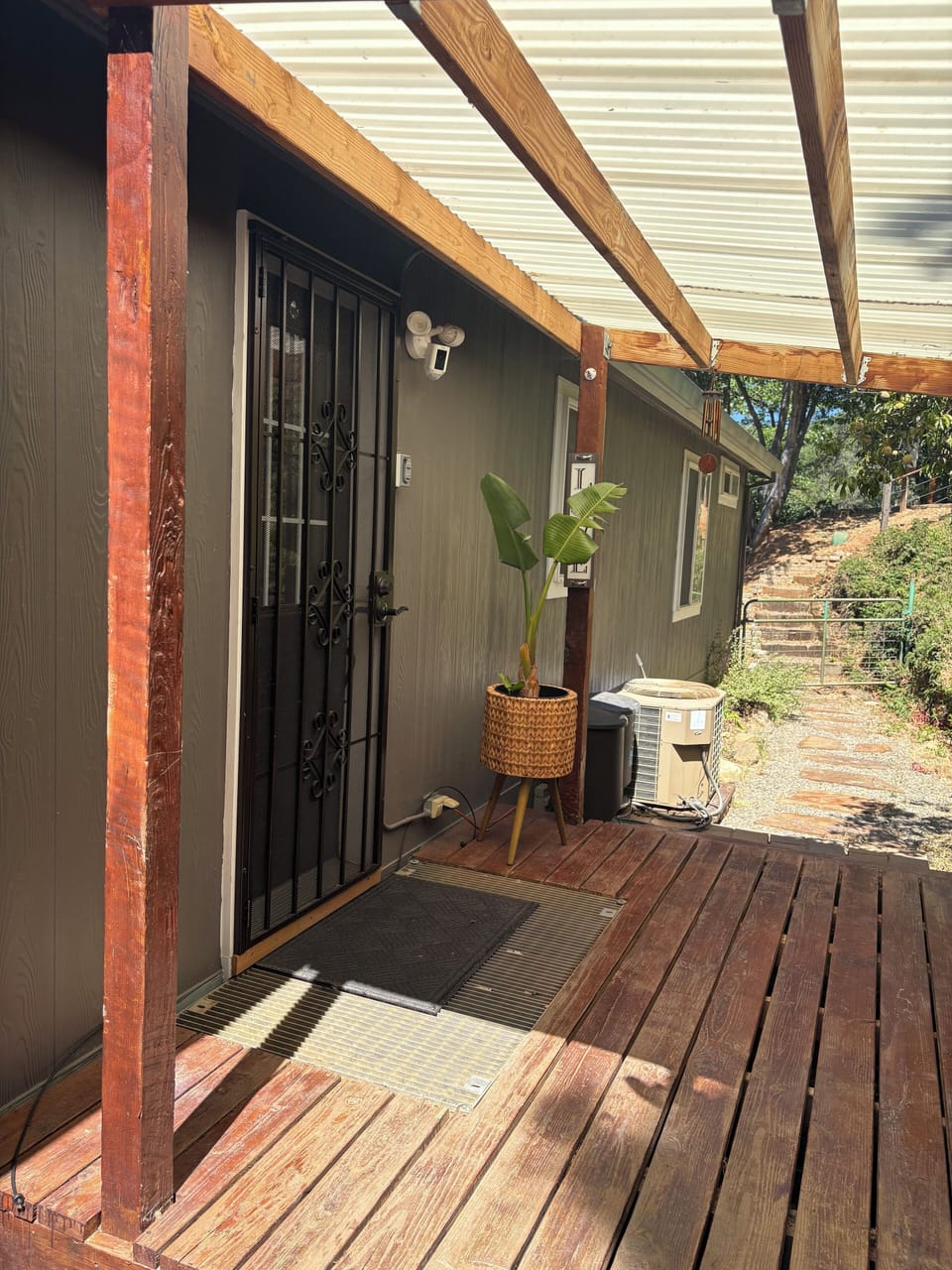Back porch- main house entrance