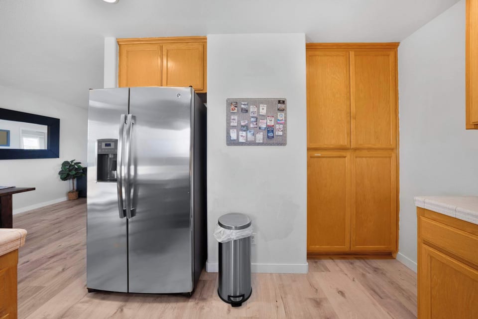 Fully stocked kitchen with cooking essentials
