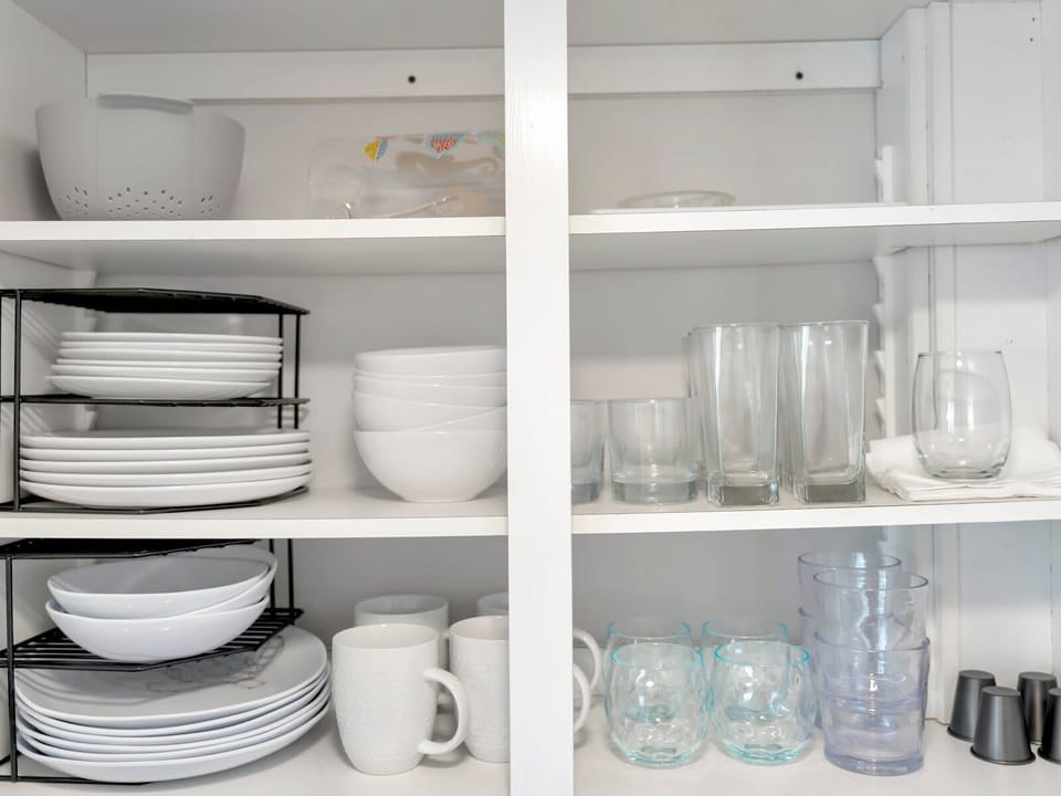 Cleanliness is key! Rest assured, our kitchenware is spotless for your stay