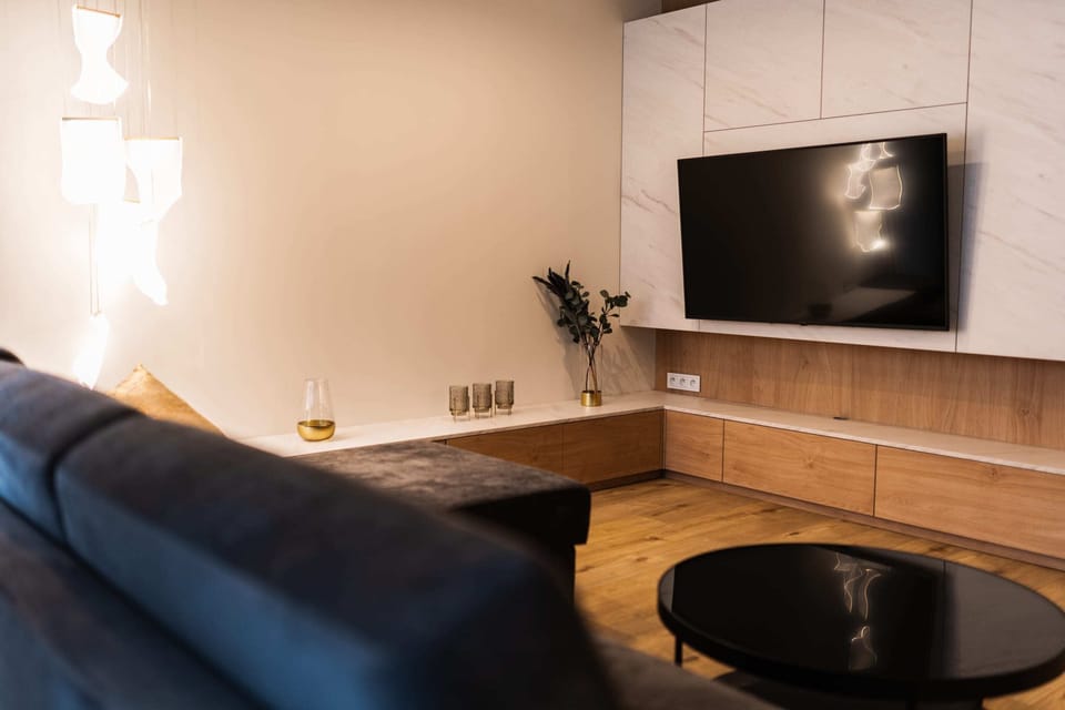 Living room with television.