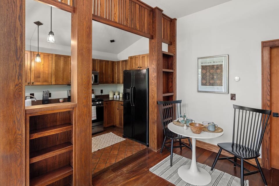 Dining and kitchen area