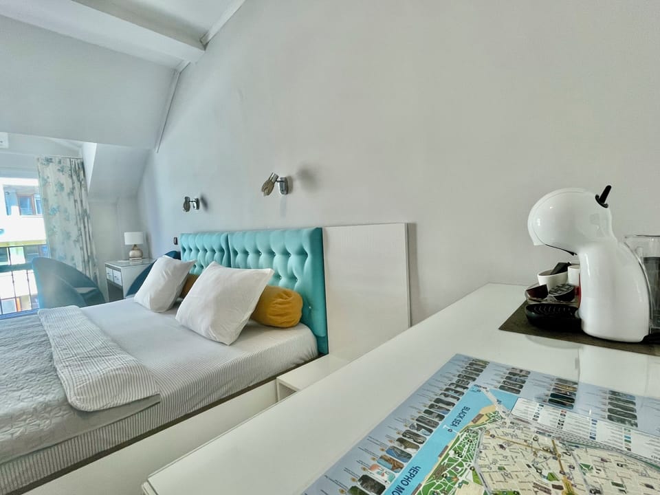 King size bed ,espresso coffee machine.