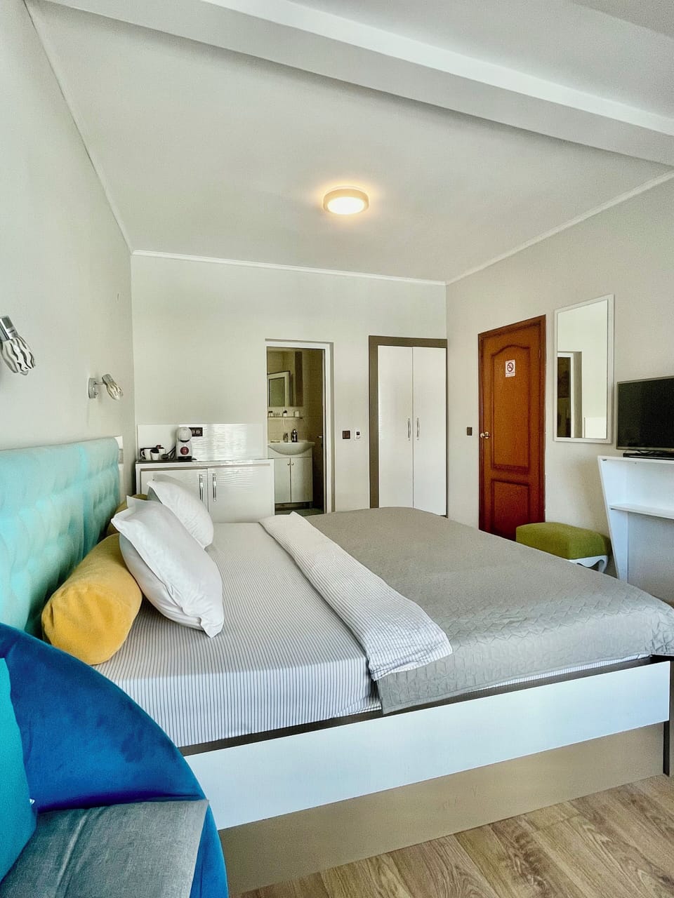 Bedroom with En suite bathroom .