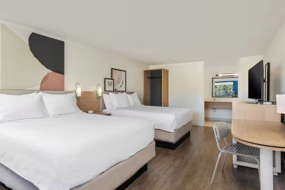 Bedroom. Interior and views may vary based on location and availability
